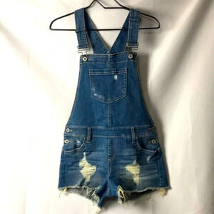 ARIZONA JEAN SHORT OVERALLS WO JR SZ SMALL